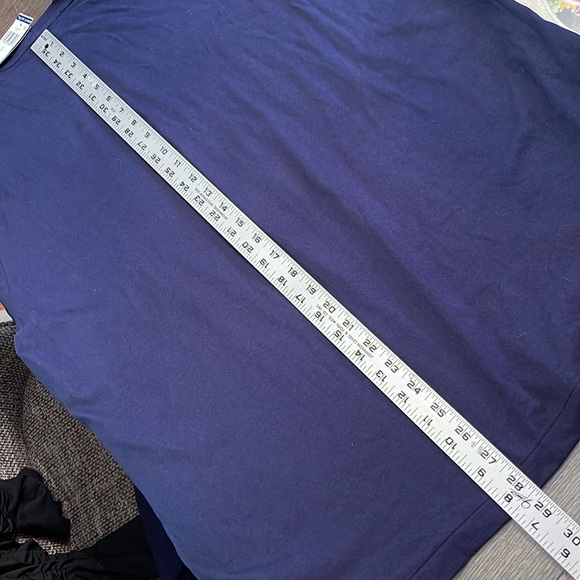 POLO Ralph Lauren Polo Men Varsity Big P Navy T-Shirt Long Sleeve Tee NWT Large - Picture 11 of 12